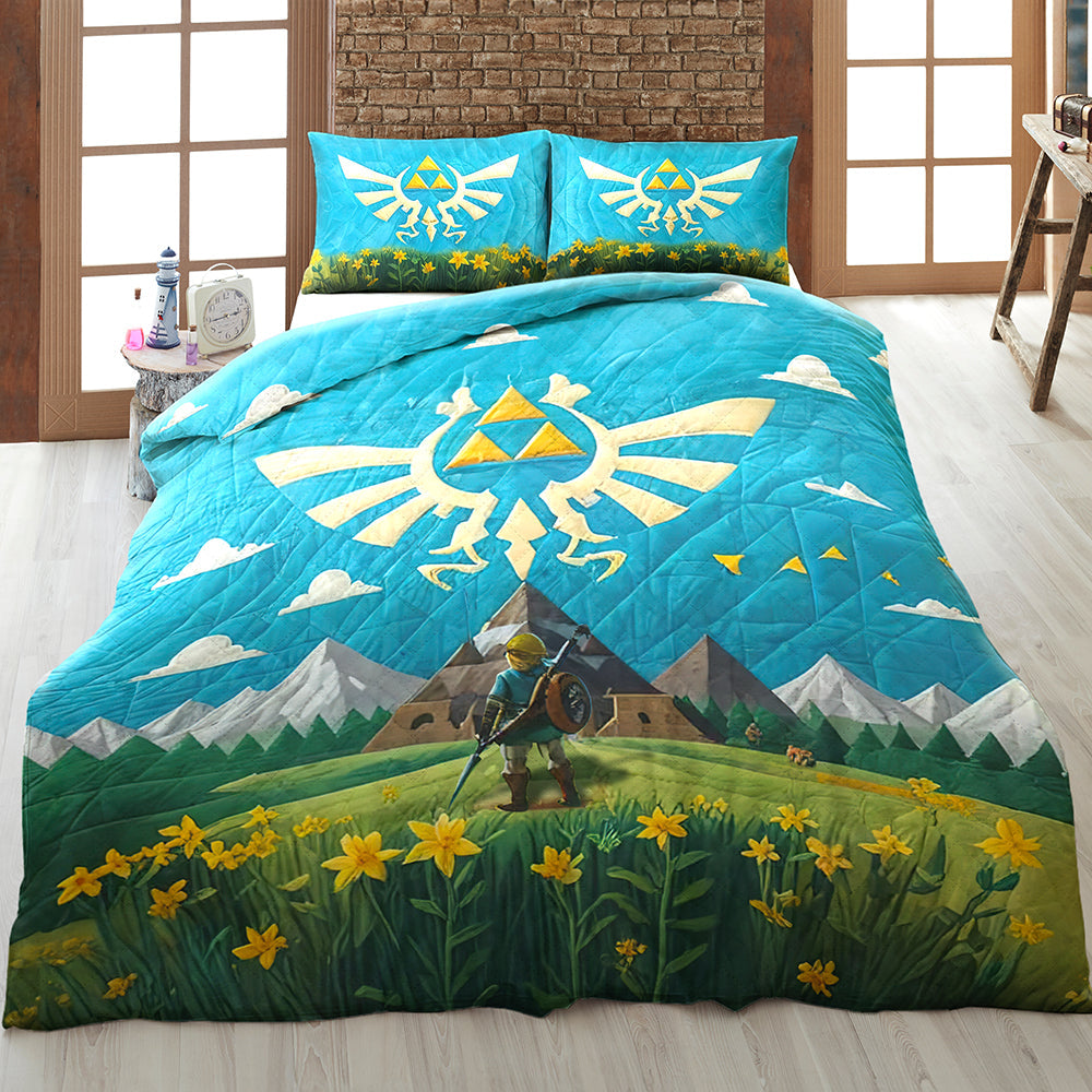 Gifts For Action Adventure Game Lover Quilt Bed Set, Hero Of The Kingdom 02qhqn220125-Homacus