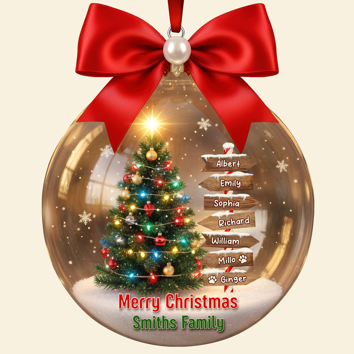 Family Tree Christmas Ornament – Personalized Gifts For Family 01hyqn191125-Homacus