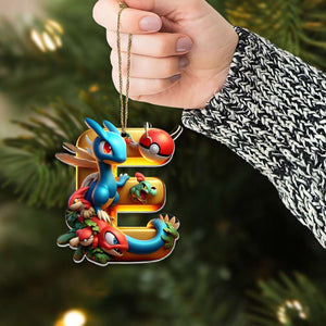 Custom Alphabet Letter For Gamers, Christmas Acrylic Ornament 02OHMH221024-Homacus