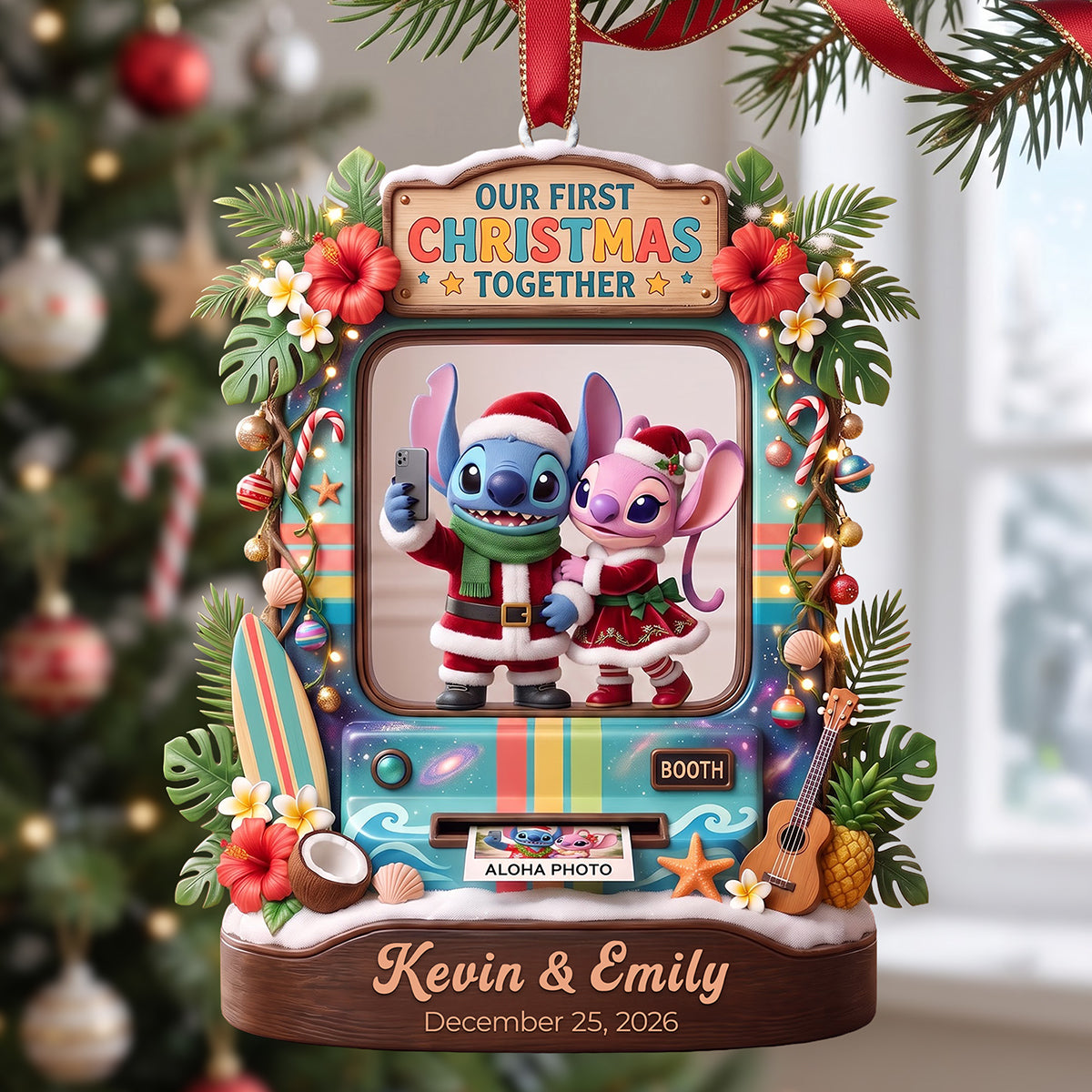 Our First Christmas Together Ornament - Personalized Gifts For Couple 05tota010826-Homacus