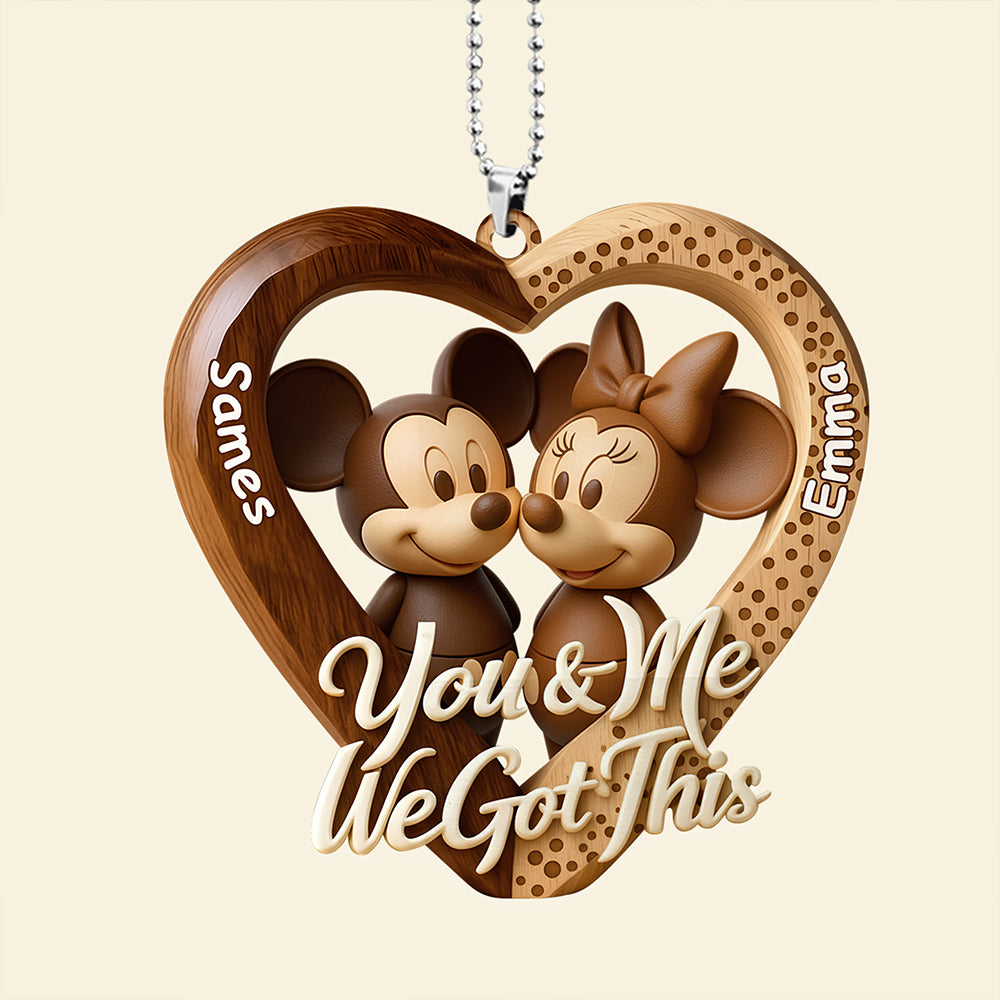 You And Me We Got This Car Ornament Personalized Gifts For Couple 04HYDT090126-Homacus