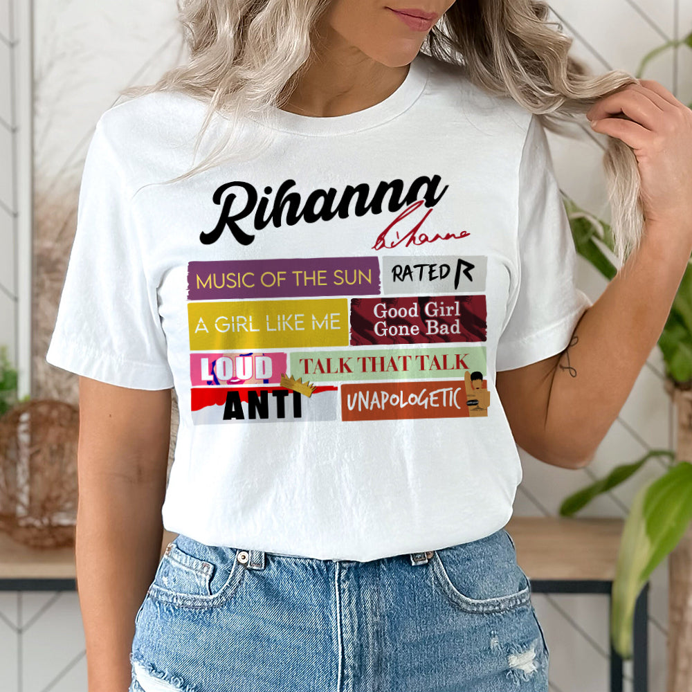 Rihanna Fan Gift Shirt, Music Lovers Shirt 02huhn150623-Homacus