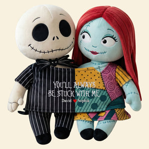 Spooky Cute Couple Custom Shape Pillow – Personalized Gifts for Couples 04qhqn251125