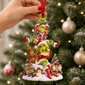 Funny Couple Light Up The Love Ornament - Personalized Christmas Gifts 07padh160926-Homacus