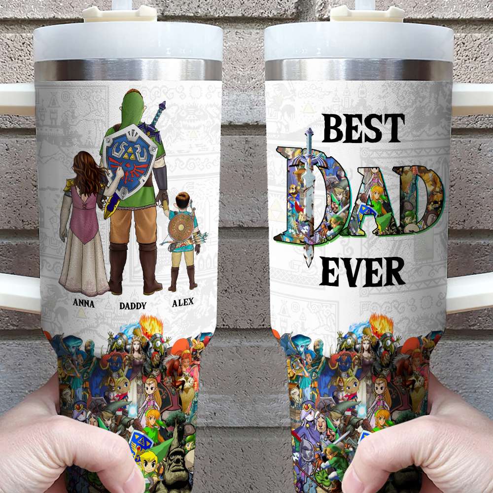 Best Dad Ever Tumbler Personalized Gifts For Father's Day 07qhdt200424hg-Homacus