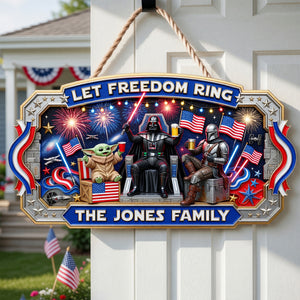 Let Freedom Ring - Celebrated America 250th Anniversary Acrylic Sign - Personalized Gifts For Family 04toqn030626