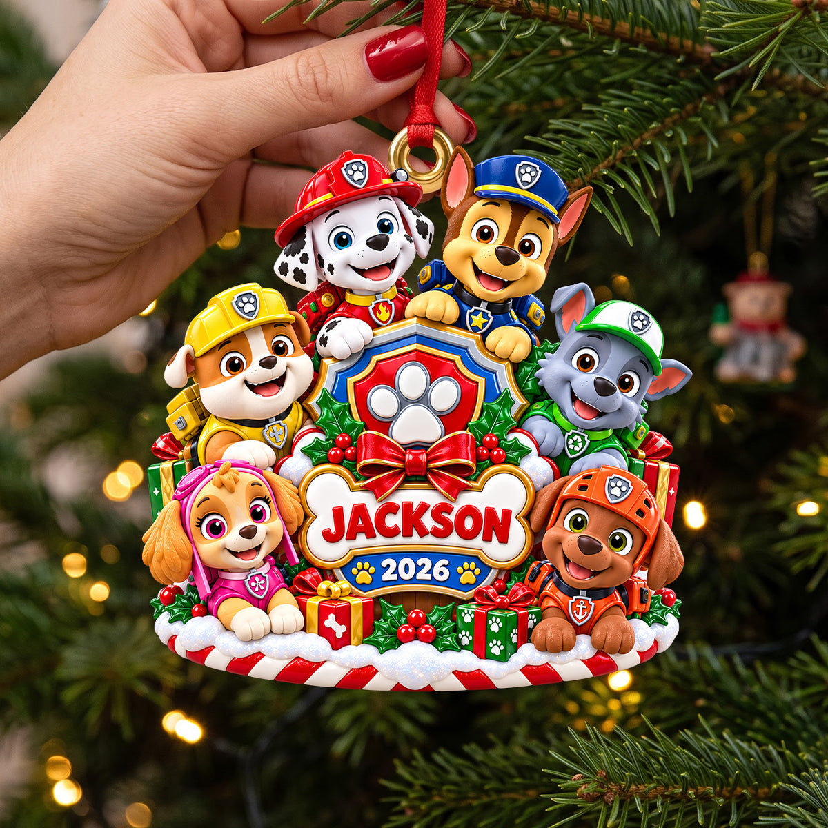 Holiday Rescue Squad Acrylic Ornament - Personalized Christmas Gifts 08tydh191026-Homacus