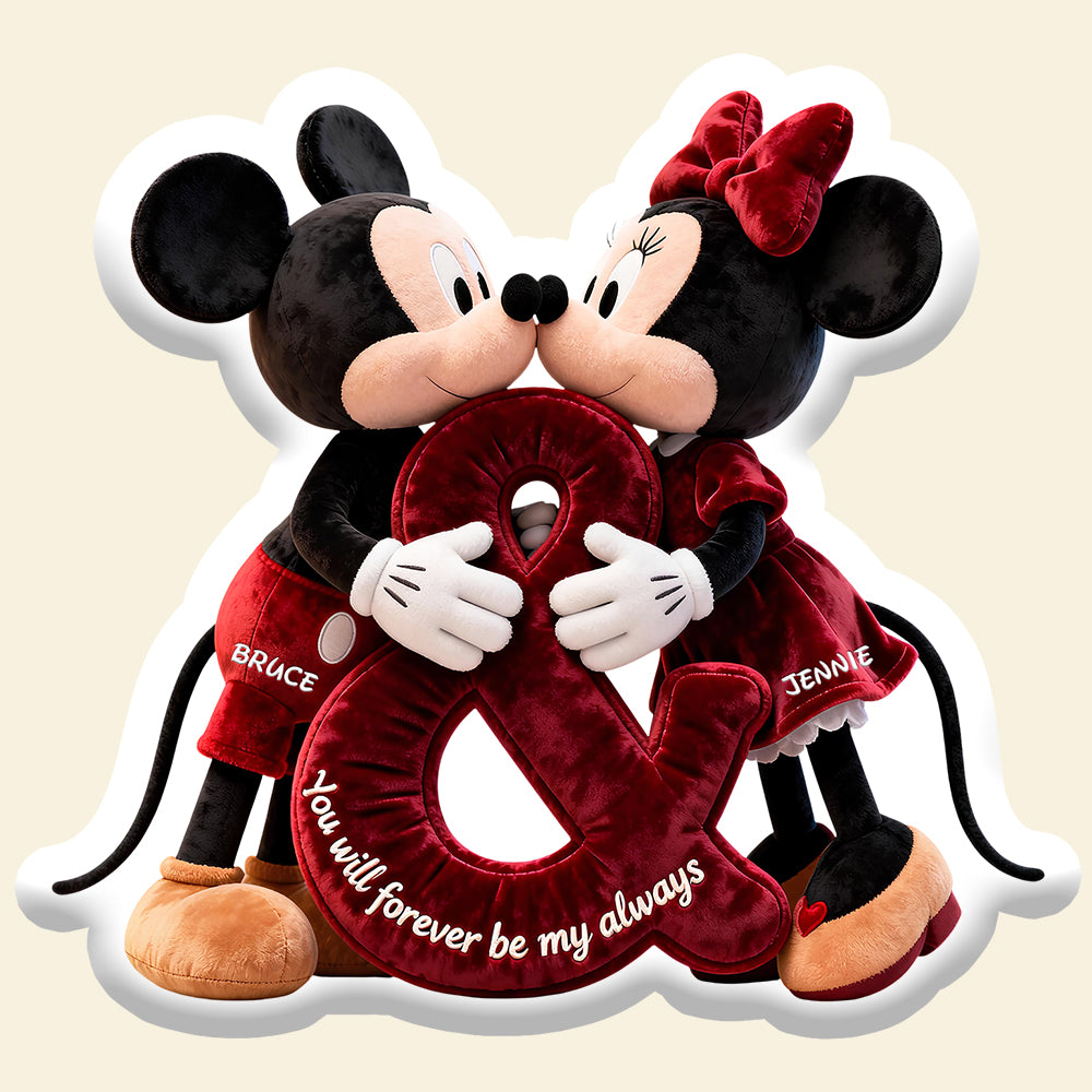 Romantic Couple Custom Shape Pillow - Personalized Gifts For Couples 02ohdt091225-Homacus