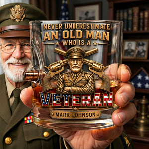 Veteran Pride Bullet Glass - Custom Photo Gifts 01TYTA150626-Homacus