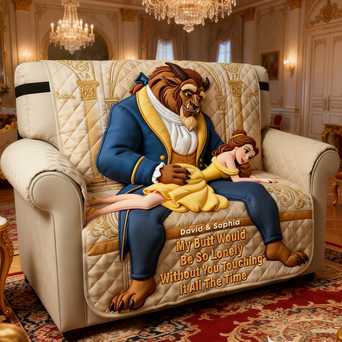 Naughty Couple Quilted Sofa Cover - Personalized Gifts For Couple 06naqn210126-Homacus