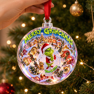 Tiny Christmas Town Ornament, Personalized Gifts 06QHDH260926-Homacus