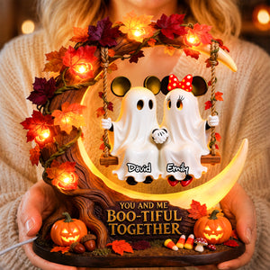 Bootiful Together Acrylic Light Box - Personalized Halloween Gifts For Couples 04pgdh060826