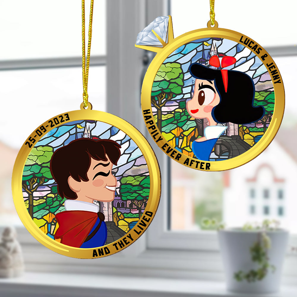 Personalized Gifts For Matching Couple Suncatcher Ornament 03natn250924-Homacus