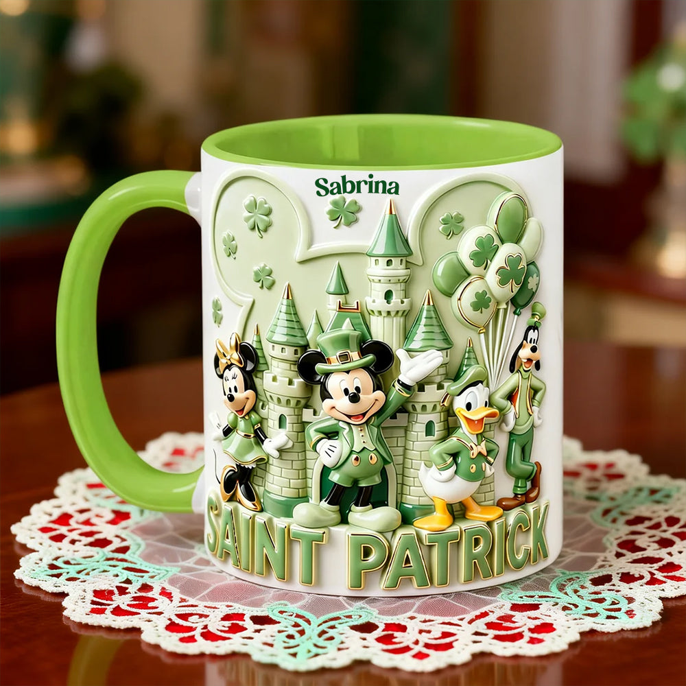 St. Patrick Accent Mug - Personalized Patrick's Day Gifts 03pata070226-Homacus
