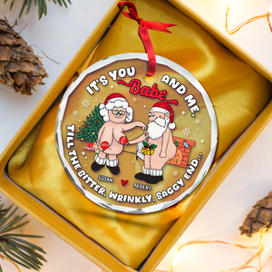 Old Couple Ornament - Naughty Couple - Personalized Gifts For Couple-Homacus