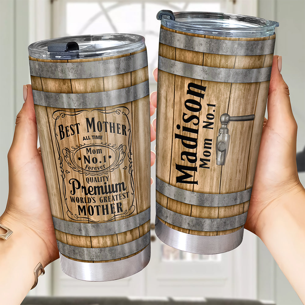 Personalized Gifts For Mom Tumbler, Whiskey & Bourbon Barrel 031qhqn210325-Homacus