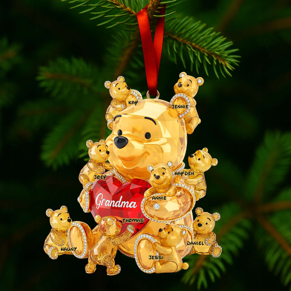 Special Love From Grandkids Ornament - Personalized Christmas Gifts For Grandma 01OHLU250925-Homacus