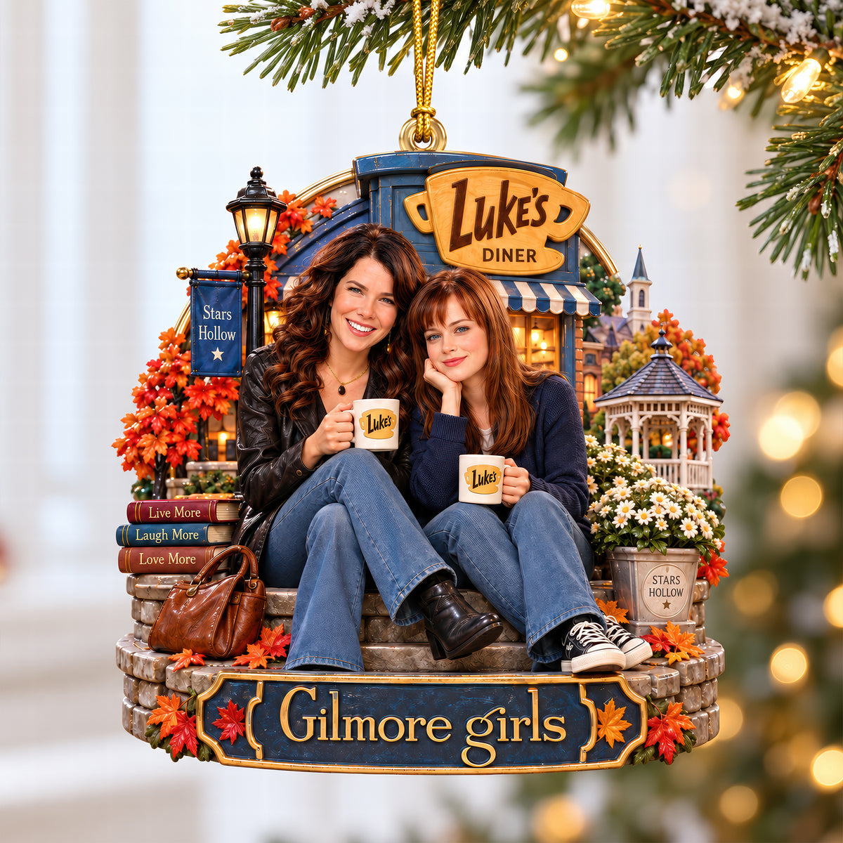 Mother and Daughter Christmas Ornament - Personalized Gifts For Christmas 06naqn240926
