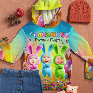 Custom Photo Gifts For Grandma Shirt Bunny Grandkids 01TGDT100325-Homacus