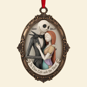 Romantic Couple Acrylic Christmas Ornament - Personalized Gifts For Couple 01nata191125-Homacus