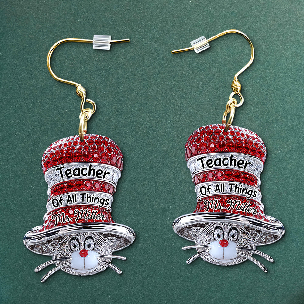 Teacher Of All Things Acrylic Earrings - Personalized Gifts For Teacher 02tgqn020725-Homacus