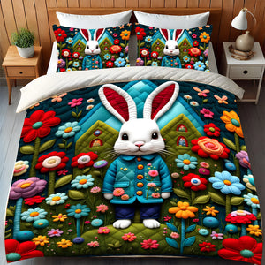 Gifts For Rabbit Lovers Quilt Bed Set 03HULU170125-Homacus