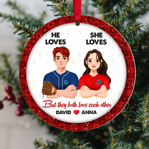 Personalized Gifts For Baseball Lovers Couple Christmas Ornament 02hupu141024hg-Homacus