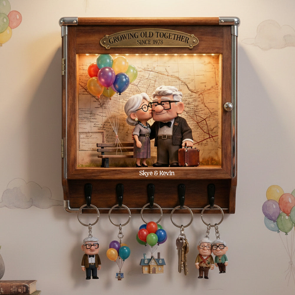 Old Couple Acrylic Key Hanger - Personalized Gifts For Couple 041tgta130126-Homacus