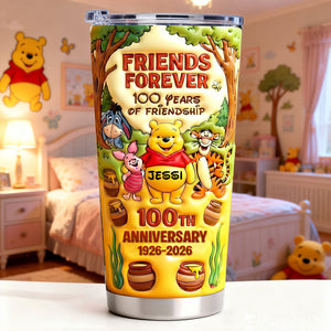 A Century Of Friendship Tumbler - Personalized Anniversary Gift 04TGLU170126-Homacus