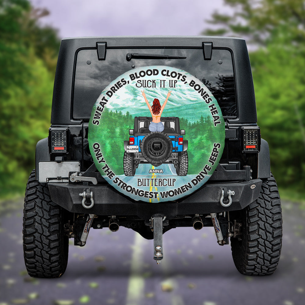Personalized Gifts For Her Tire Cover Only The Strongest Woman Drive-Homacus