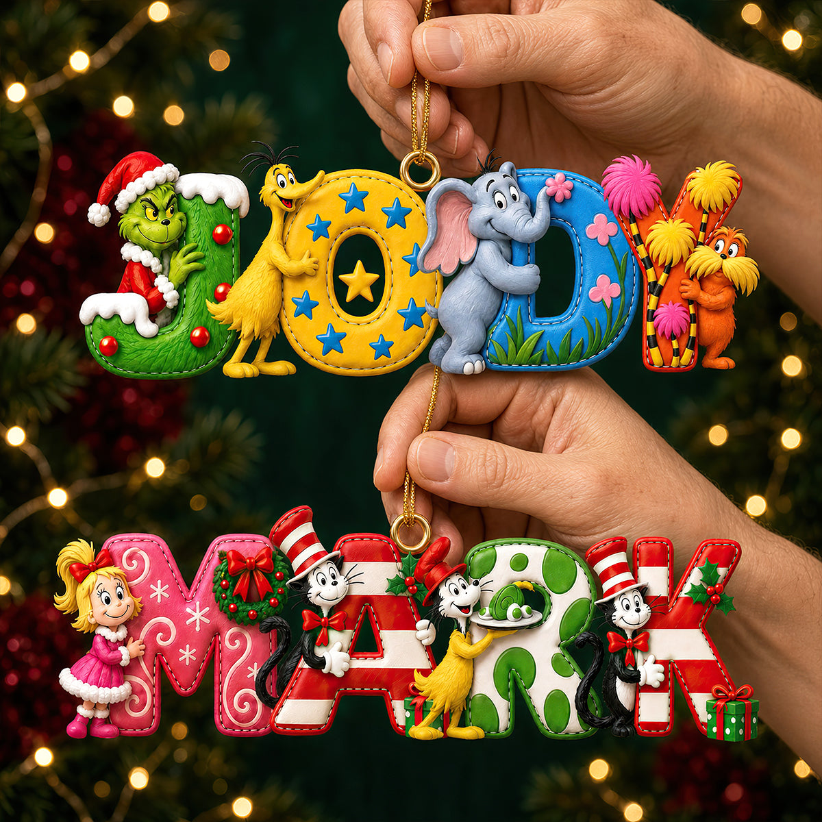 Christmas Alphabet Ornament - Personalized Gifts For Christmas 03padt081026-Homacus