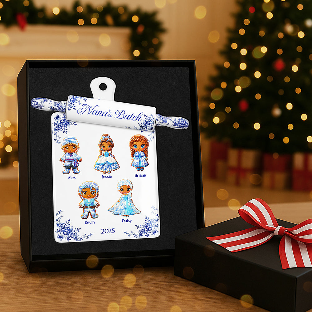 Grandma Toile de Jouy Ornament - Personalized Gifts For Grandma Christmas Ornament 02PGTA150925-Homacus