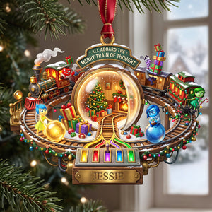 Colorful Journey Ride Acrylic Ornament - Personalized Gift For Christmas 01HATA270826