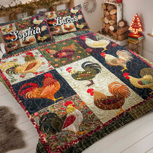 Personalized Gifts For Chicken Lovers Quilt Bedding Set Special Line 01hutn051124-Homacus