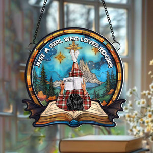 Personalized Gifts For Book Lover Girl Suncatcher Ornament 02OHMH251224TM-Homacus