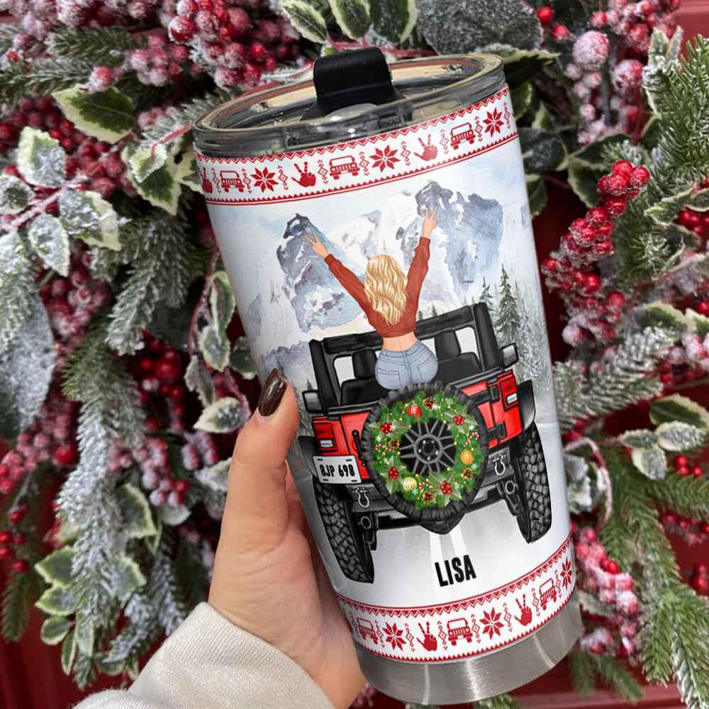 Personalized Gifts For Her Tumbler Santa Has A Naughty Girl-Homacus