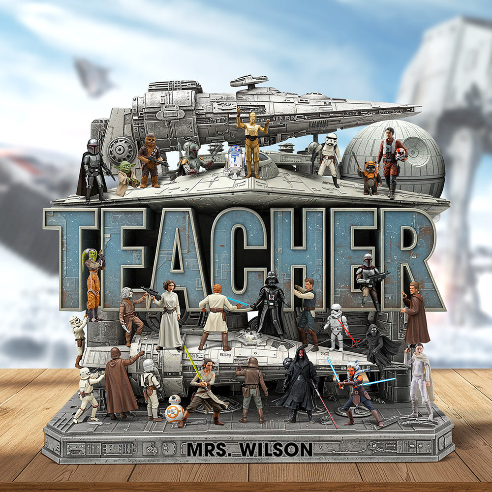 Personalized Gifts For Teacher Acrylic Plaque, Best Teacher In The Galaxy 05QHQN260525-Homacus