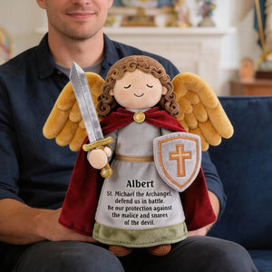 Angel of Protection Pillow – Personalized Gifts For Christians 04naqn301225-Homacus
