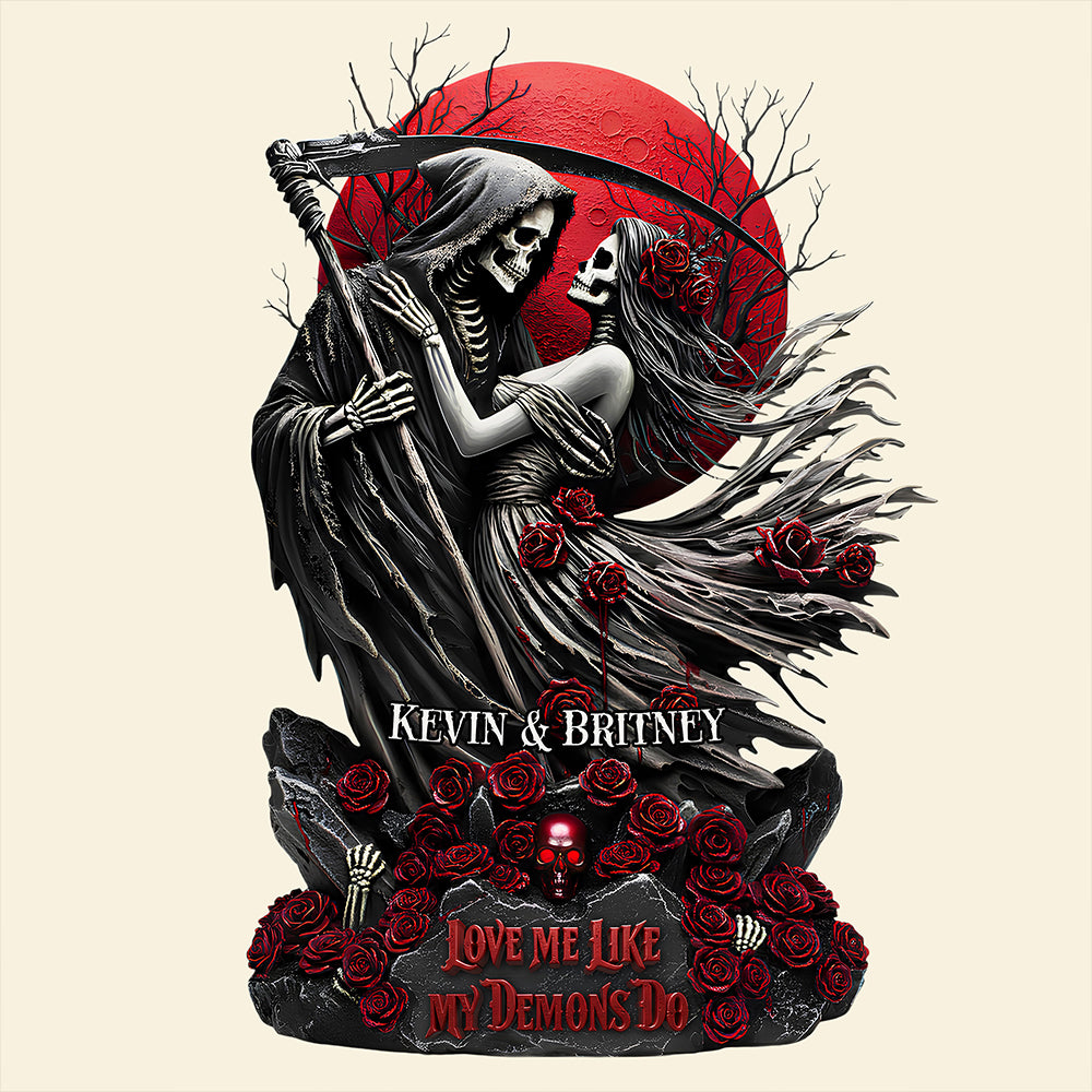 Skeleton Couple Acrylic Light Box - Personalized Gifts For Couples 05hudt091225-Homacus