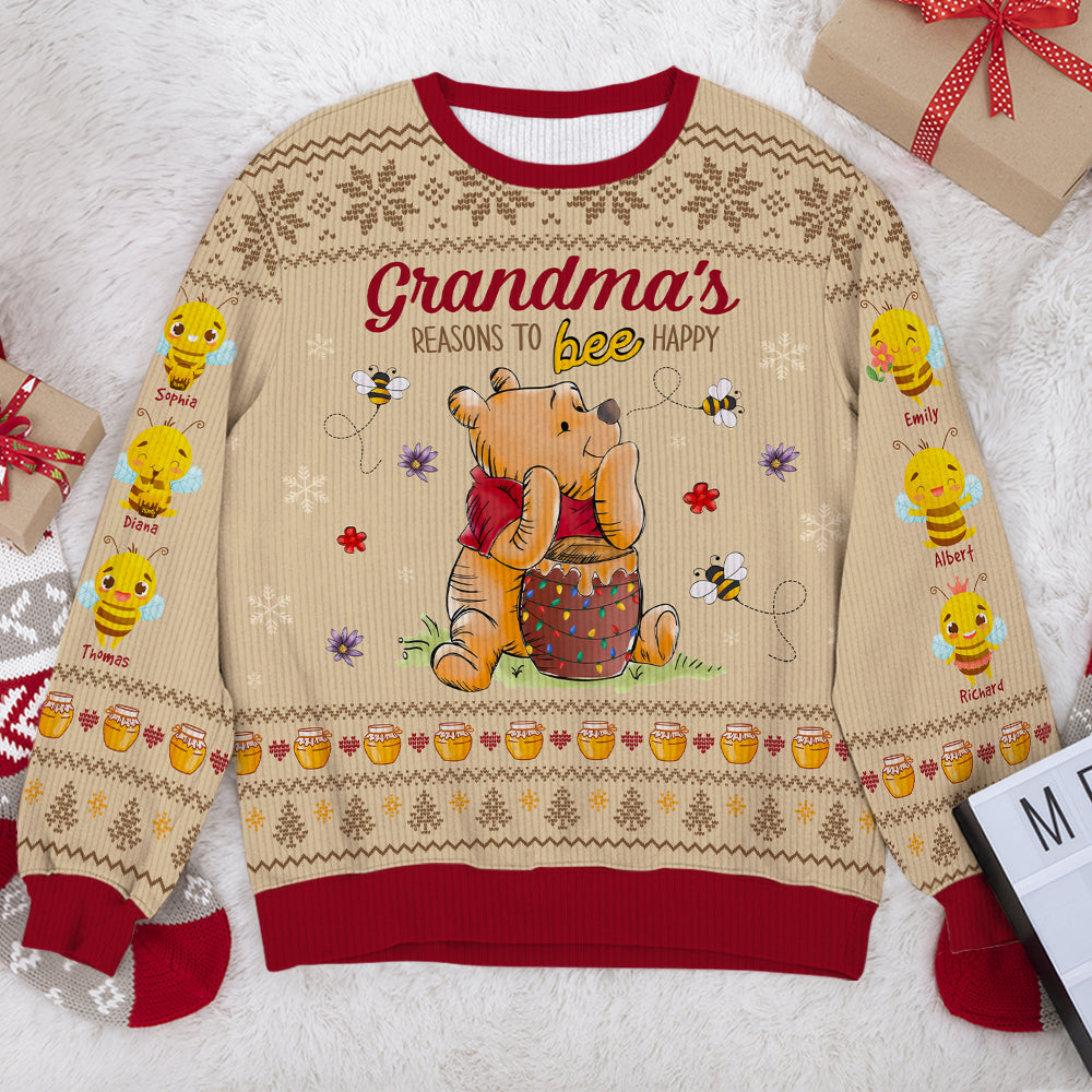 Personalized Gifts For Grandmas Christmas Ugly Sweater 04PGQN101024-Homacus