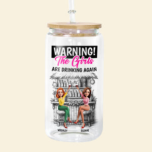 Girls Drinking Glass Can Personalized Gifts For Besties 03NADT070725-Homacus