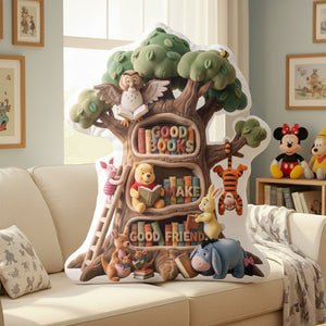 Good Books Make Good Friends Pillow - Gift For Friends 06PALU101225-Homacus