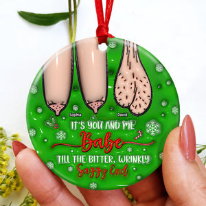 Naughty Couple Ornament - Personalized Gifts For Couple-Homacus