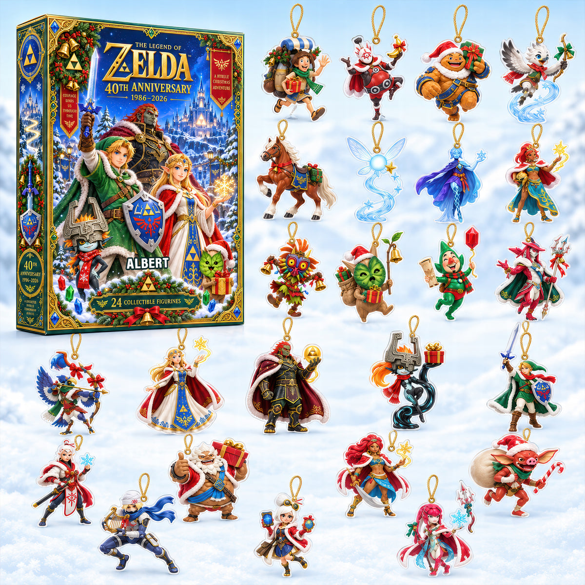 40th Years Of The Myth Christmas Advent Calendar Blind Box - Personalized Gifts For Game Lovers 011tyqn240926