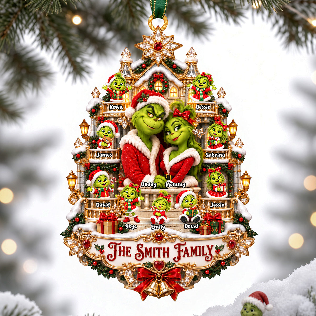 Mischief Family Christmas Ornament - Personalized Gift For Family 04HATA100926-Homacus