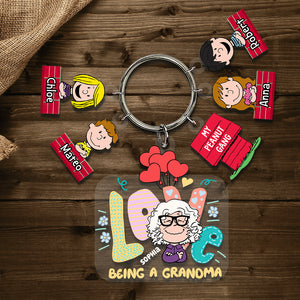 Personalized Gifts For Grandma Tag Keychain 02QHDT140624HH-Homacus