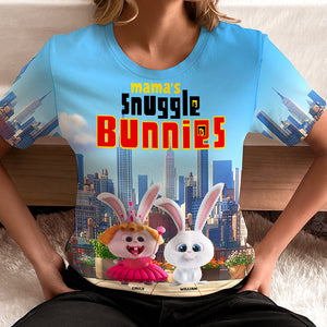 Personalized Gifts For Mom 3D Shirt, Snuggle Bunny 08tgqn210225-Homacus