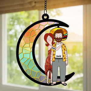 Personalized Gifts For Couple Suncatcher Ornament 01OHDT070225HG-Homacus