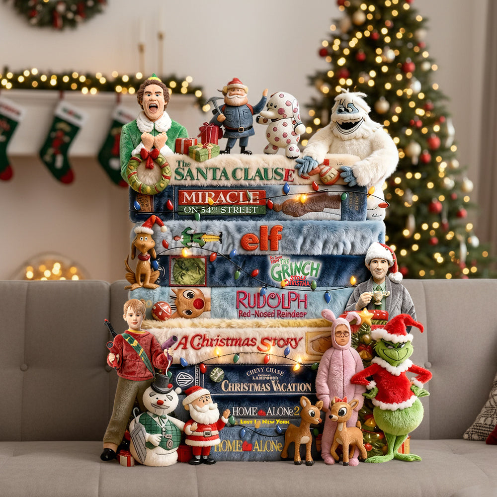 Classic Christmas Collection Stack Pillow, Personalized Christmas Gifts 02qhtn071125-Homacus