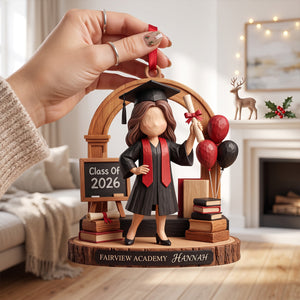 Senior Graduation Acrylic Ornament - Personalized Christmas Gifts For Graduates 01natn120926-Homacus